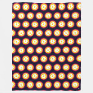 Burning star fleece blanket