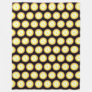 Burning star fleece blanket