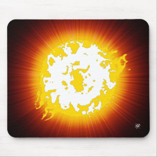 Burning star mouse pad