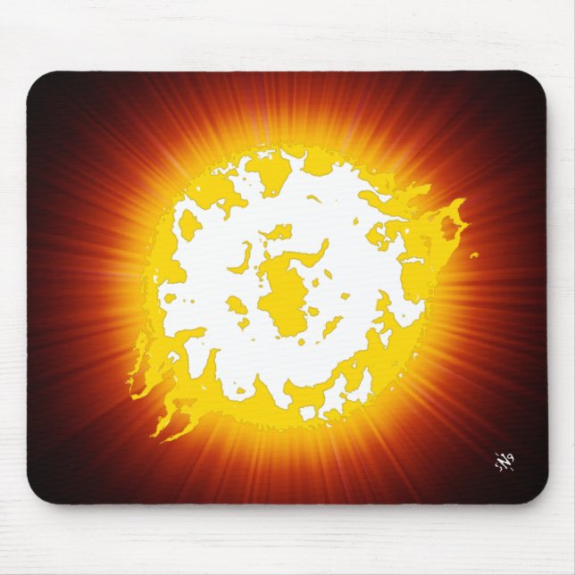 Burning star mouse pad (Front)