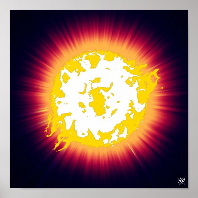 Burning star poster (Front)