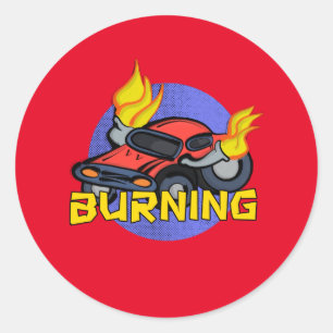 Burning Sticker