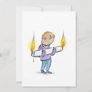 Burning the candle at both ends invitation