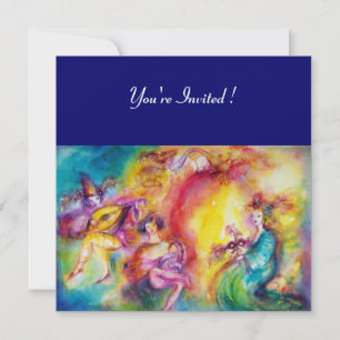 BURNING THE CARNIVAL, Mardi Gras Masquerade Ball Invitation