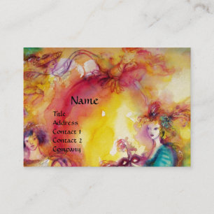 BURNING THE CARNIVAL / Theatre ,Dance and Music Business Card