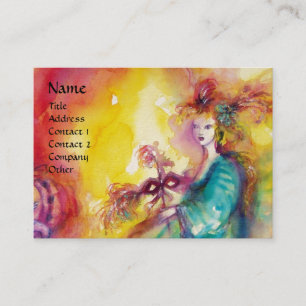 BURNING THE CARNIVAL / Theatre ,Dance and Music Business Card