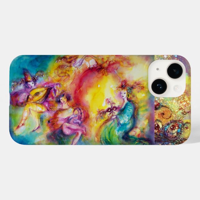 BURNING THE CARNIVAL / Venetian Masquerade Dance Case-Mate iPhone Case (Back (Horizontal))