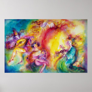 BURNING THE CARNIVAL / Venetian Masquerade Dance Poster