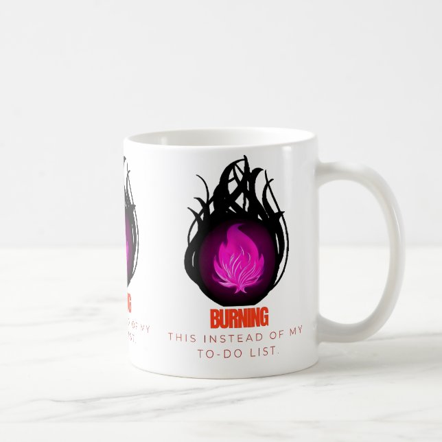 Burning This Instead of My To-Do List Mug (Right)