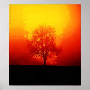 Burning Tree Poster