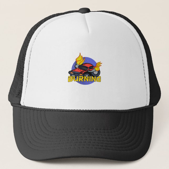Burning Trucker Hat (Front)