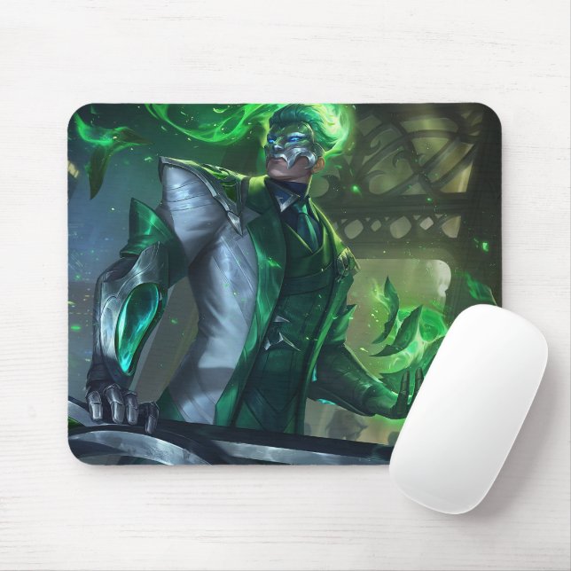 Burning Vengeance Gaming Mousepad | Flame-Themed (With Mouse)