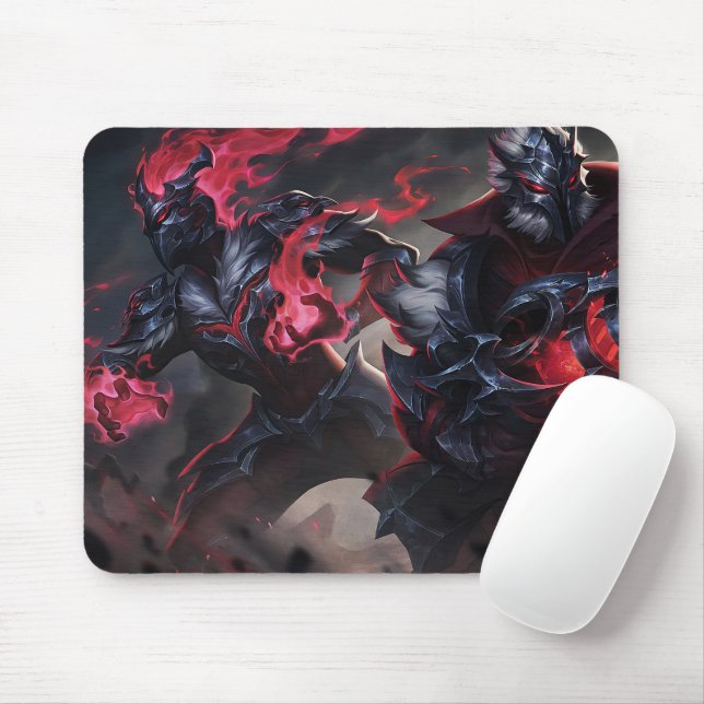 Burning Vengeance Gaming Mousepad | Flame-Themed (With Mouse)