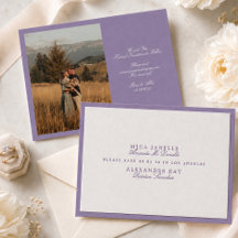 Burnished Lilac Formal Save the Date