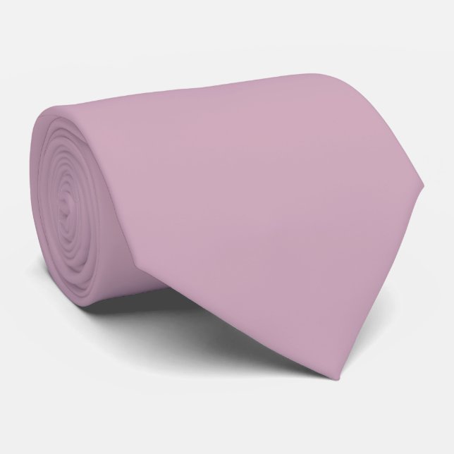 Burnished Lilac Solid Color Tie (Rolled)
