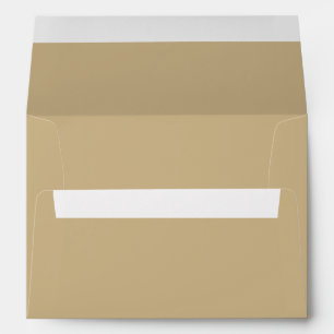 Burnished Matte Gold Wedding Envelope