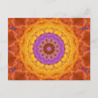 Burnished Sun Mandala Post Card