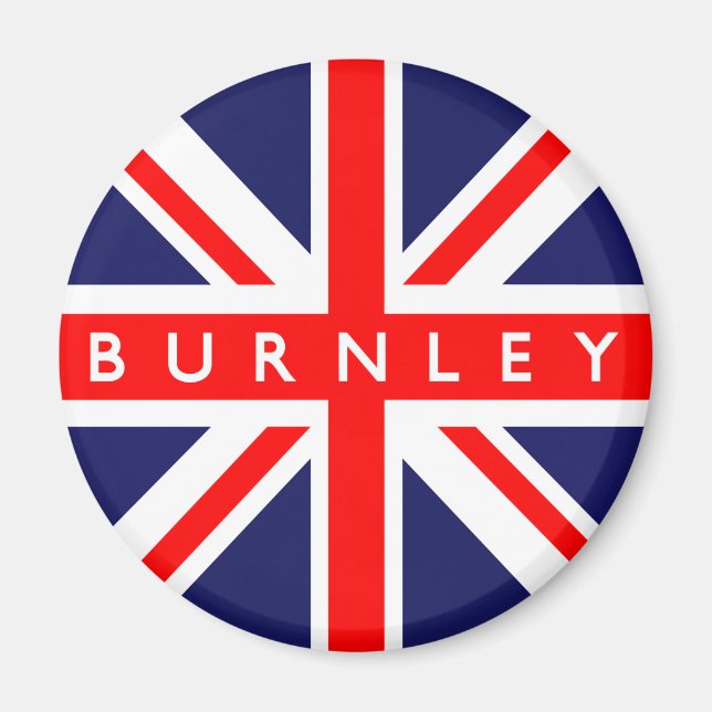 Burnley UK Flag Magnet (Front)