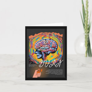 Burnout - Psychedelic Mental Exhaustion Art Sticke Card