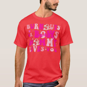 Burnouts or Bows Gender Reveal Baby Party Announce T-Shirt