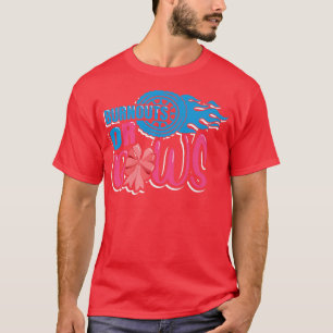 Burnouts or Bows Gender Reveal Baby Party Announce T-Shirt
