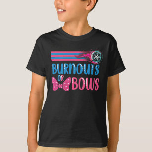 Burnouts or Bows Gender Reveal party Idea T-Shirt