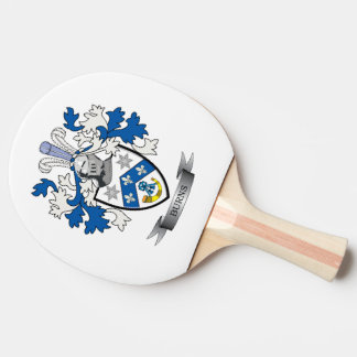 Burns Family Crest Coat of Arms Ping Pong Paddle