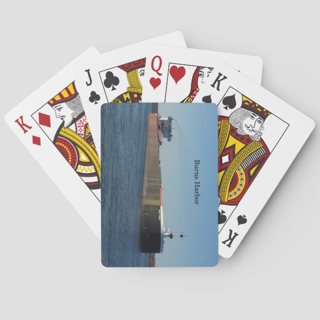 Burns Harbour playing cards (Back)