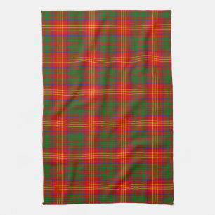 Burns Scottish Tartan Plaid Tea Towel