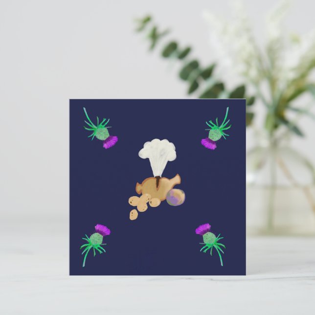 Burns supper invitation (Standing Front)