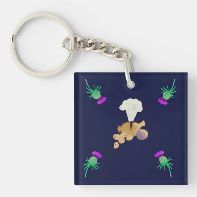 Burns supper key ring (Front)
