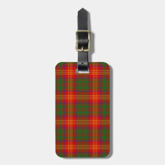 Burns Tartan Pattern Luggage Tag