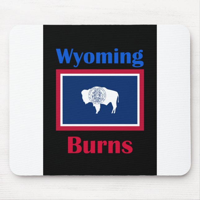 Burns Wyoming Mouse Pad (Front)