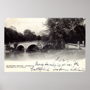 Burnside Bridge, Antietam MD Civil War 1906 Poster