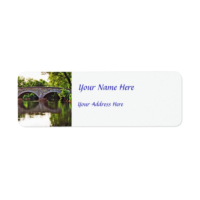 Burnside Bridge Antietam Return Address Label (Front)