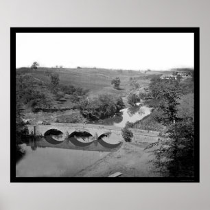 Burnside Bridge near Antietam 1862 Poster
