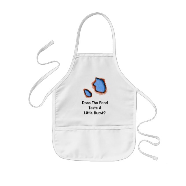 BURNT APRON, BURNT FOOD KIDS APRON (Front)