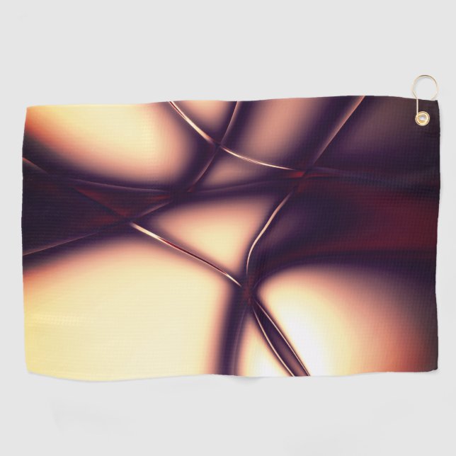 Burnt beige cream under bright line look like cord golf towel (Horizontal)