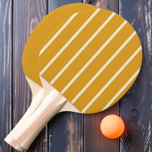 Burnt Buttercup Striping and Solid  Ping Pong Paddle (Creator Uploaded)