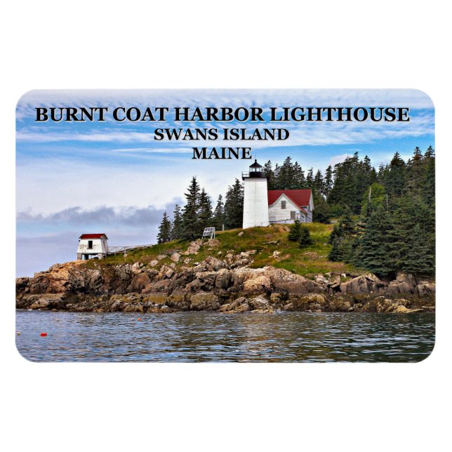 Burnt Coat Harbour Lighthouse, Maine Flexi Magnet (Horizontal)