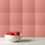 Burnt coral simple minimalist ceramic tile<br><div class="desc">Burnt coral simple minimalist colour design.</div>