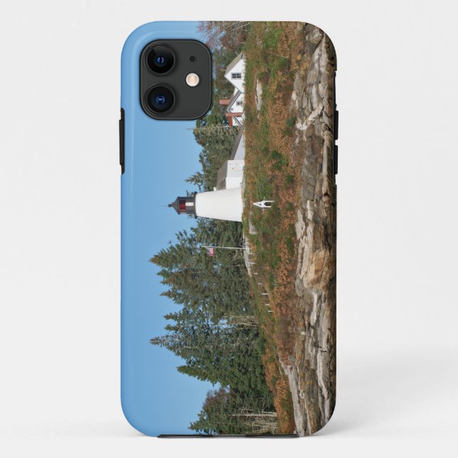 Burnt Island Lighthouse, Maine iPhone Case 5/5s (Back)