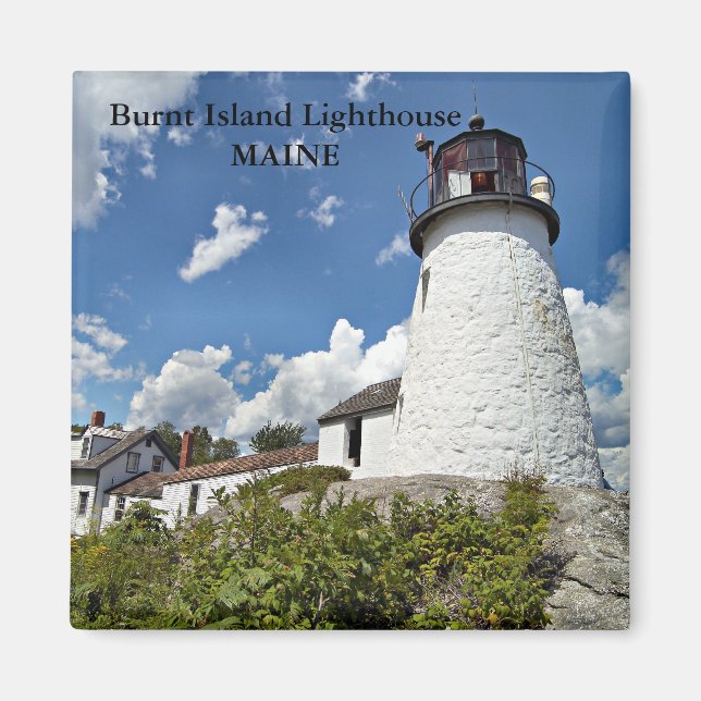 Burnt Island Lighthouse, Maine Magnet (Front)