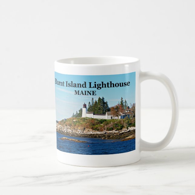 Burnt Island Lighthouse, Maine Mug (Right)