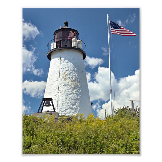 Burnt Island Lighthouse, Maine Photo Print (Front)