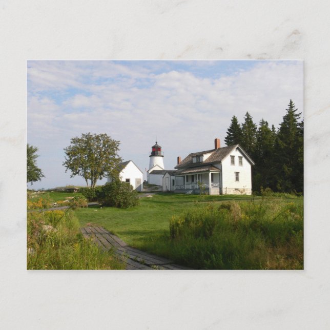 Burnt Island Lighthouse-Postcard Postcard (Front)