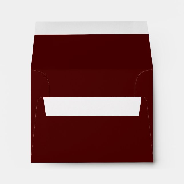 Burnt Maroon (solid colour) Envelope (Back (Bottom))