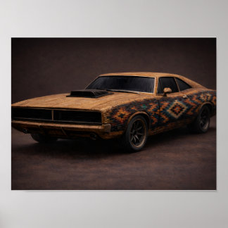   Burnt Match Muscle-Poster KMKHeirloom  Poster