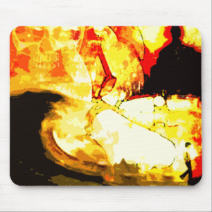 burnt. mouse pad