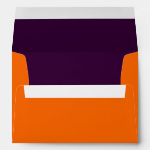 Burnt Orange and Purple Envelope